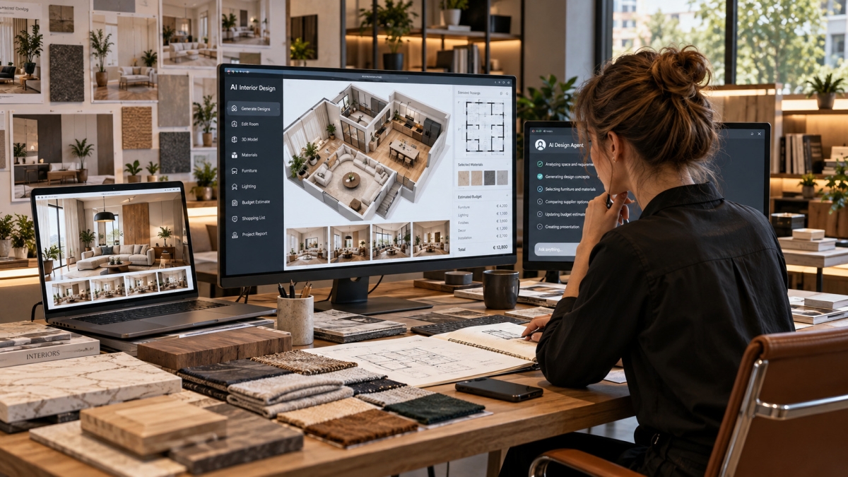 Inteligenta artificiala si designul interior in 2027