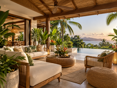 Stilul tropical în design interior