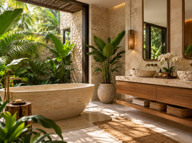 Stilul tropical în design interior